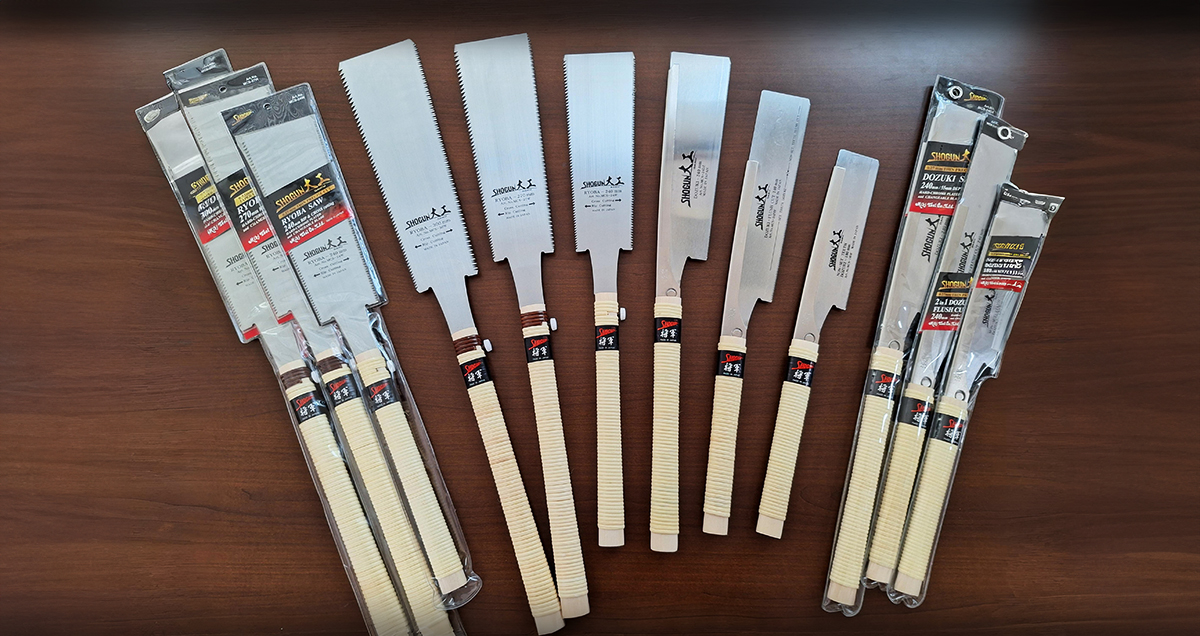"SHOGUN - 将軍大工 - "Japanese Pull Saws for Professional Use